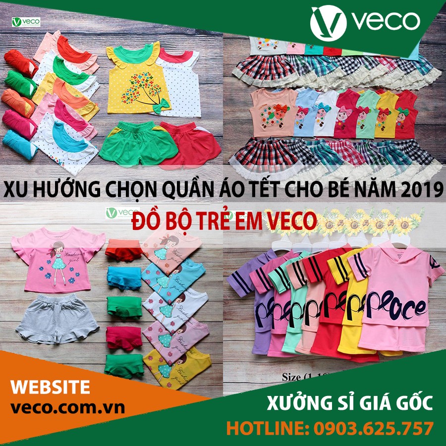 Xu hướng chọn quần áo Tết cho bé năm 2019 là kinh doanh quần áo trẻ em xuất khẩu cao cấp Veco